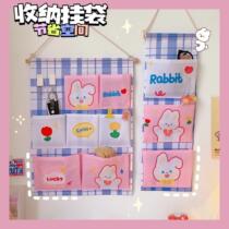 Sleeping Room Cloth Art Hanging Bag Cashier Bag Wall Cute Headboard Door Rear Cabinet Subnetting Red Suspended Containing Hanging Storage Bag