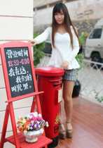 New trash can post box bucket recycling box old-fashioned piggy bank outdoor villa mail box household mail bucket