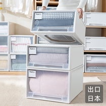 Wardrobe storage artifact Transparent drawer storage box Household clothes clothing storage box Plastic cabinet finishing box