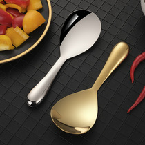 Spoon for tofu flowers 304 stainless steel spoon large meal spoon without stick household rice shovel long handle division