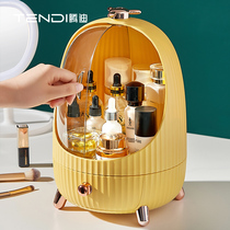 Cosmetic storage box dustproof with LED light large capacity desktop storage lipstick skin care cosmetics dressing table rack