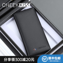 CHEEKKISS wallet mens real leather long style new minimalist small crowdsourced soft cow leather money clip boomer card 951