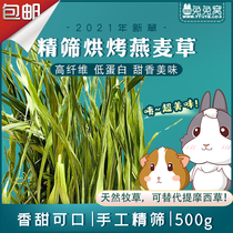  2021 New grass Premium selection baked oat grass 500g net weight Multi-leaf tender fragrant green high fiber