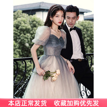 Evening dress Dress Lady Banquet Temperament Fluffy Skirt High-end Light Lavish Chair Graduation Ceremony Adult Gown Student Superfairy