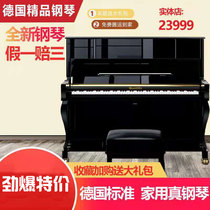 Vertical piano solid wood New German quality home U-123B beginner adult professional examination to play real piano