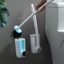 Disposable toilet brush without dead corners can be thrown home toilet brush replacement head wall cleaning toilet set