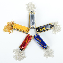 SWAN SWAN mini mini harmonica four holes eight tone necklace keychain trinkets children gift pendant