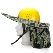 Big edge construction site helmet sunshade and rainproof Oil fire wide-brim oversized brim labor insurance helmet