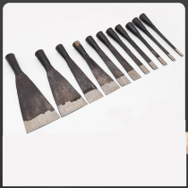 Woodworking chisel Hand forged old chisel flat shovel Manganese steel chisel Woodworking tools old chisel