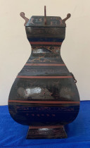 Qin and Han lacquerware wine Ware Han Dynasty wine paint Francium linen tire clip tire