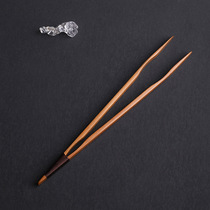 Master hand-made tea clip Boutique bamboo tea ceremony Six Junzi accessories Tea rack clip Mangosteen wood