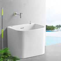 Mokerbluo mop pond toilet household small ceramic floor balcony floor-standing Tank Pond