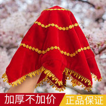 Hand silk flower dance handkerchief female northeast two people turn handkerchief square dancing yangko handkerchief octagonal scarf pair