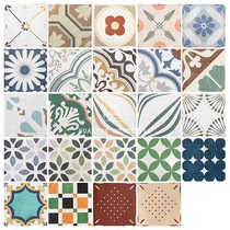 Facile Retro Floral Brick Kitchen Toilet Tile Nordic Living Room Balcony Wall Face Brick Small Frescoed Flake Ground Tile