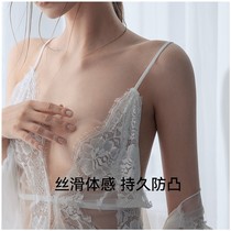 Chest post female invisible large breasted anti-bump wedding dress special harness spillway breast milk cushion chest cushion anti-walking light silicone nipple sticker