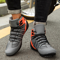 Winter motorcycle riding shoes mens boots waterproof drop-proof breathable racing shoes cross-country locomotive boots Womens leisure motorcycle shoes