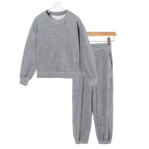 West Lake Cabinet Old (Her) Spring Clothing Slip Shoulder Sweatshirt Tightness Casual Pants Cotton Quality Suit TT213 Cut Mark