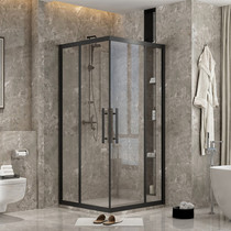 Square custom whole bathroom shower room glass partition door dry and wet separation toilet household bath screen