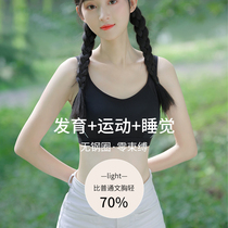 Sports underwear womens shockproof running small vest junior high school students thin adolescent bra girl bra