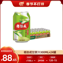Yang Xiecheng Sugarcane Water Beverage Bamboo Cane Water Fruit and Vegetable Juice Fruit Flavor Sweet Juice Beverage 24 Cans
