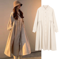 Pregnant womens autumn suit Fashion Net red Korean coat Spring and Autumn New loose long sleeve pregnant womens dress