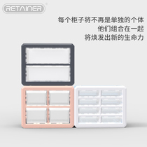 Desktop storage box plastic drawer type cosmetics desk small parts Lego multi-storey cabinet storage box