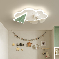 Childrens room bedroom ceiling Net Red Cloud fan lamp 2021 New Cartoon one boy room ceiling fan lamp