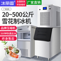 Commercial snowflake ice maker 20kg-500KG automatic laboratory raw seafood supermarket hot pot crusher