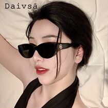 2022 NEW SUNSCREEN Small Face Advanced Sensation Ins Cat Eyes Retro Sunglasses Male Tide Personality Sunglasses Female Summer