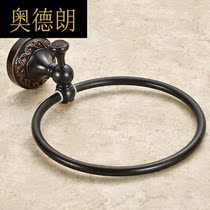 mz black towel ring full copper towel hanging ring round towel rack ring towel ring bathroom toilet towel