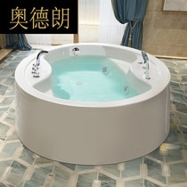 WM round bathtub Freestanding double surf jacuzzi 1 4-meter bath can add constant temperature
