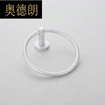 Space aluminum towel ring bathroom hardware pendant towel hanging ring round base towel rack home decoration supplies environmental protection