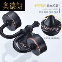 All copper European black ancient carved toothbrush cup double cup bathroom toilet mouthwash Cup retro cup holder pendant