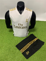 New Real Madrid football training sleeveless against vest sports quick-drying T-shirt warm-up training waistcoat Jersey