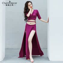 Qingcheng Dance 2021 spring and summer new belly dance suit exercise group uniform performance group service class Oriental dance 348