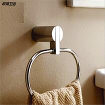 Export Germany All copper chrome towel ring Bathroom hanging clothes ring European style hotel pendant High-grade pendant