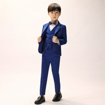 Striped childrens suit suit Flower girl little host dress Boy suit British handsome piano performance costume