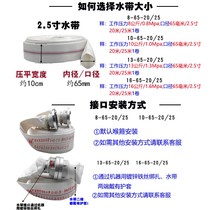 Fire hose 65 national standard water pipe water bag 2 5 inch 2 inch 3 fire hydrants 8 type 20 m 25 m joint equipment