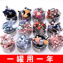 Korean rubber band female tie head Net red rope 2021 new hair rope simple leather case Summer Hairband headwear