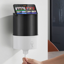 Toilet Large Roll Paper Case Wall-mounted Automatic Paper Withdrawal Paper Cramps Free Paper Cylinder Kitchen Rag Paper Towel Rack