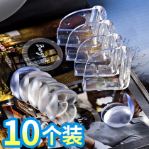 (4pcs 10pcs)Anti-collision corner bag table corner baby glass coffee table Silicone protective cover Safety anti-collision