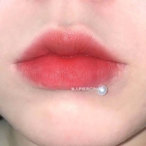 Immortal puncture gentle pearl lip nail earring lip ring horseshoe ring 1 2 coarse titanium steel medical steel