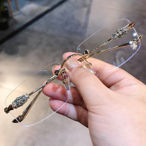 Jane Dankro heart anti-blue light myopia glasses frame no frame retro carving men and women makeup net red glasses frame tide