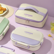 304 stainless steel insulated lunch box primary school students special childrens meal plate divided lunch box office workers can be microwave oven