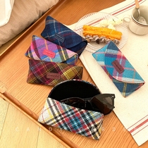 Inglém Scottish sunglasses box portable female gm sunglasses to incorporate male upscale wool handmade eye box big number