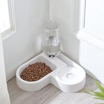 Wholesale Pet Bowl Province Space Reduction Side Turning Wet Mouth Cat Bowl Pet Automatic Drinking Water Feeder Teddy Dog Bowl