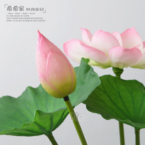 Belt PU emulated lotus flower fake lotus flower simulation lotus leaf pool stage building and decoration landscape shooting props