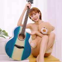 Veneer wood guitar beginner folk ballad 40 inch 41 inch new hand zero base starter ji it special musical instrument for boys and girls
