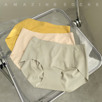 AS Season Bi in No Mark Underwear Mid Waist Comfort Cotton Sensation Fabric Pro Skin 3D Honey Peach Hip One Piece Fitness Nude Sensation
