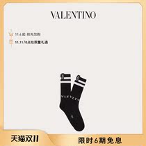 VALENTINO VALENTINO Mens Black VLTN Inlay Socks